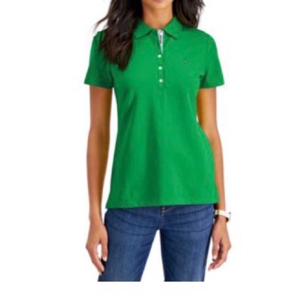 Tommy Hilfiger Green Short-Sleeve Polo Shirt